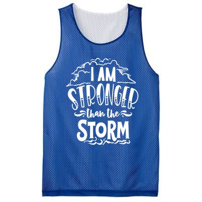 I Am Stronger Than The Storm God Motivation Faith Gift Mesh Reversible Basketball Jersey Tank