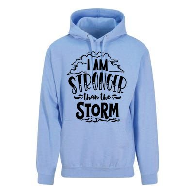 I Am Stronger Than The Storm God Motivation Faith Gift Unisex Surf Hoodie