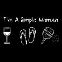 I'M A SIMPLE WOMAN Pickleball Cooling Performance Crew T-Shirt