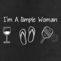 I'M A SIMPLE WOMAN Pickleball Adult Drive Performance Visor