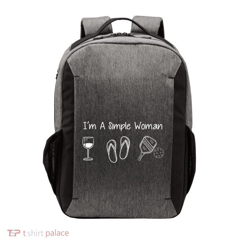 I'M A SIMPLE WOMAN Pickleball Vector Backpack