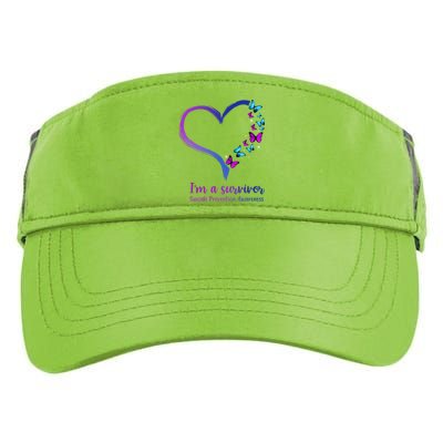 I'm A Survivor Suicide Prevention Awareness Adult Drive Performance Visor