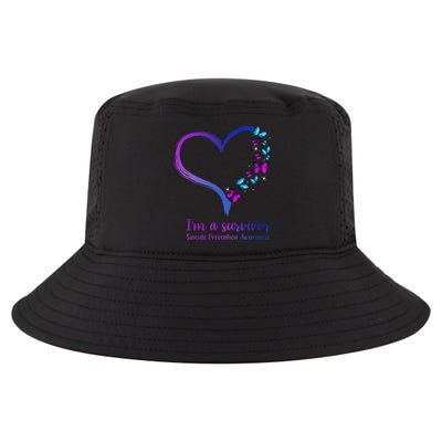 I'm A Survivor Suicide Prevention Awareness Cool Comfort Performance Bucket Hat