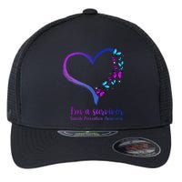 I'm A Survivor Suicide Prevention Awareness Flexfit Unipanel Trucker Cap