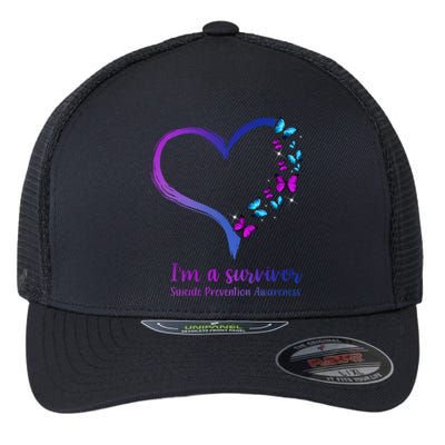 I'm A Survivor Suicide Prevention Awareness Flexfit Unipanel Trucker Cap