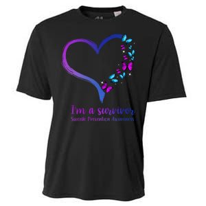 I'm A Survivor Suicide Prevention Awareness Cooling Performance Crew T-Shirt