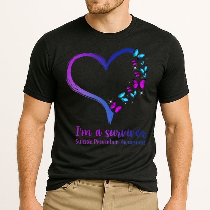 I'm A Survivor Suicide Prevention Awareness Cooling Performance Crew T-Shirt