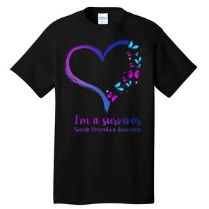 I'm A Survivor Suicide Prevention Awareness Tall T-Shirt