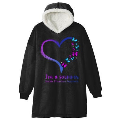 I'm A Survivor Suicide Prevention Awareness Hooded Wearable Blanket