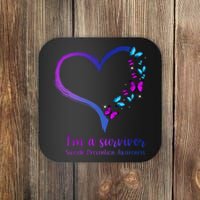 I'm A Survivor Suicide Prevention Awareness Coaster