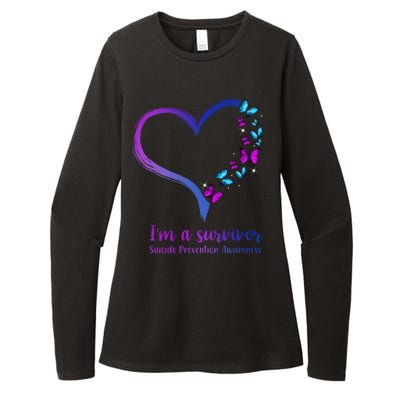 I'm A Survivor Suicide Prevention Awareness Womens CVC Long Sleeve Shirt