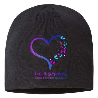 I'm A Survivor Suicide Prevention Awareness Sustainable Beanie