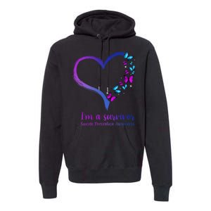 I'm A Survivor Suicide Prevention Awareness Premium Hoodie