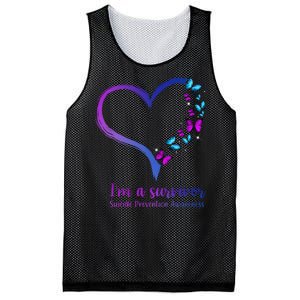 I'm A Survivor Suicide Prevention Awareness Mesh Reversible Basketball Jersey Tank