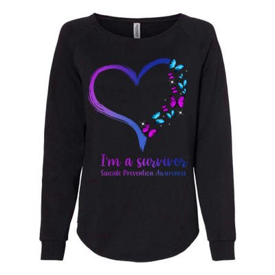 I'm A Survivor Suicide Prevention Awareness Womens California Wash Sweatshirt