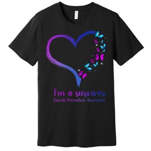 I'm A Survivor Suicide Prevention Awareness Premium T-Shirt