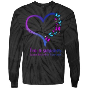 I'm A Survivor Suicide Prevention Awareness Tie-Dye Long Sleeve Shirt