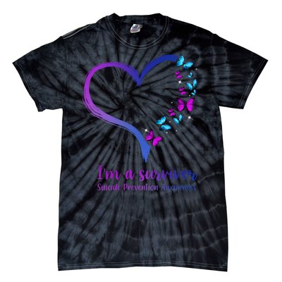 I'm A Survivor Suicide Prevention Awareness Tie-Dye T-Shirt