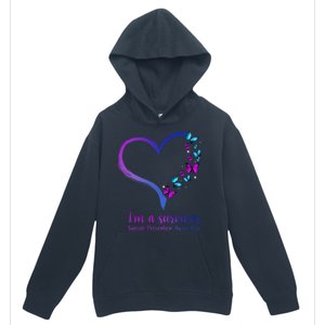 I'm A Survivor Suicide Prevention Awareness Urban Pullover Hoodie