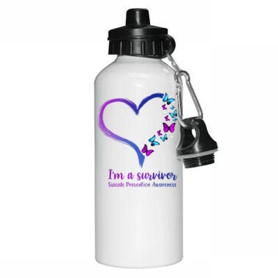 I'm A Survivor Suicide Prevention Awareness Aluminum Water Bottle