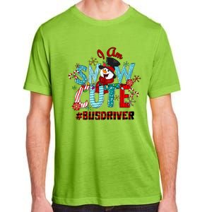 I Am Snow Cute Christmas Snow Funny Bus Driver Gift Adult ChromaSoft Performance T-Shirt