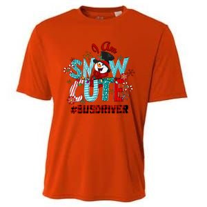 I Am Snow Cute Christmas Snow Funny Bus Driver Gift Cooling Performance Crew T-Shirt