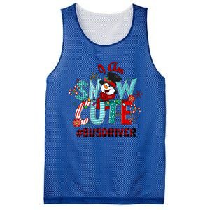 I Am Snow Cute Christmas Snow Funny Bus Driver Gift Mesh Reversible Basketball Jersey Tank