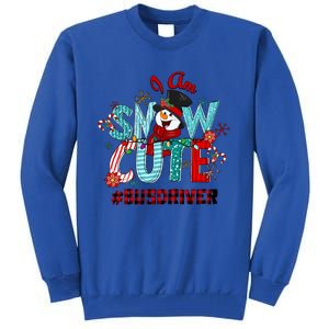 I Am Snow Cute Christmas Snow Funny Bus Driver Gift Tall Sweatshirt