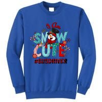 I Am Snow Cute Christmas Snow Funny Bus Driver Gift Tall Sweatshirt