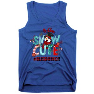 I Am Snow Cute Christmas Snow Funny Bus Driver Gift Tank Top