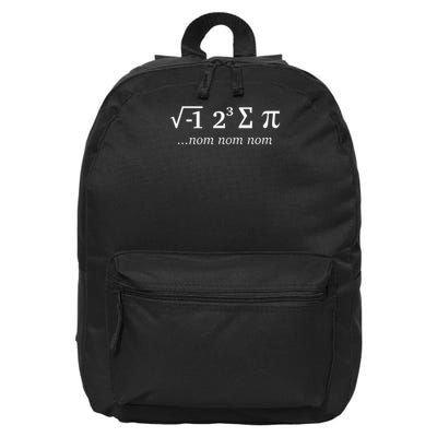 I Ate Some Pi Nom Nom Nom I 8 Sum Pi 16 in Basic Backpack