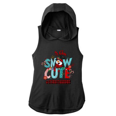 I Am Snow Cute Christmas Snow Funny Educator Funny Gift Ladies PosiCharge Tri-Blend Wicking Draft Hoodie Tank