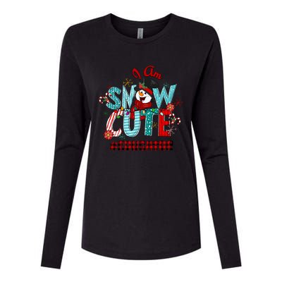 I Am Snow Cute Christmas Snow Funny Educator Funny Gift Womens Cotton Relaxed Long Sleeve T-Shirt