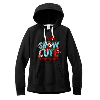 I Am Snow Cute Christmas Snow Funny Educator Funny Gift Women's Fleece Hoodie