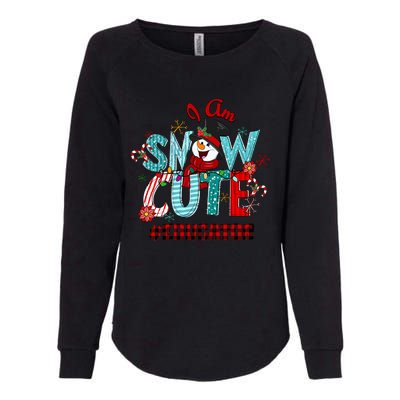 I Am Snow Cute Christmas Snow Funny Educator Funny Gift Womens California Wash Sweatshirt