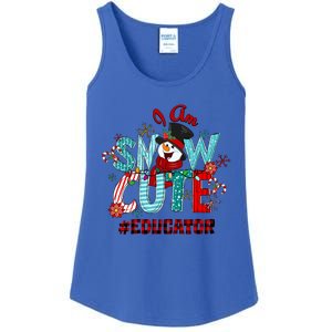 I Am Snow Cute Christmas Snow Funny Educator Funny Gift Ladies Essential Tank