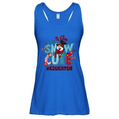 I Am Snow Cute Christmas Snow Funny Educator Funny Gift Ladies Essential Flowy Tank