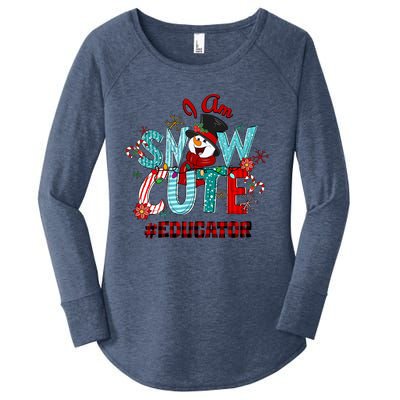 I Am Snow Cute Christmas Snow Funny Educator Funny Gift Women's Perfect Tri Tunic Long Sleeve Shirt