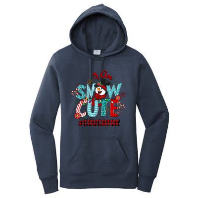 I Am Snow Cute Christmas Snow Funny Educator Funny Gift Women's Pullover Hoodie