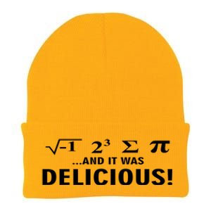 I Ate Some Pie And It Was Delicious Funny Sayings Meaningful Gift Knit Cap Winter Beanie