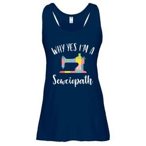 Im A Sewciopath Funny Sewing Lover Gift Idea Ladies Essential Flowy Tank