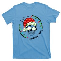 I Am So Freaking Merry Christmas Lights Skull With Santa Hat Gift T-Shirt