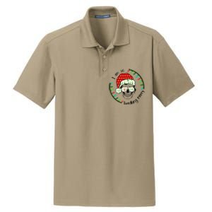 I Am So Freaking Merry Christmas Lights Skull With Santa Hat Gift Dry Zone Grid Polo