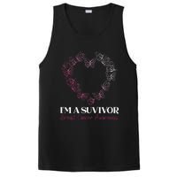 I'm A Survivor Breast Cancer Awareness Pink Butterfly Heart PosiCharge Competitor Tank