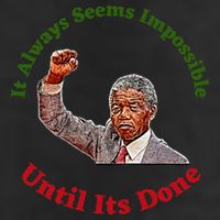 It Always Seems Impossible Until Its Done Nelson Mandela Day Garment-Dyed Fleece Hoodie