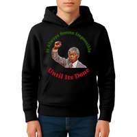 It Always Seems Impossible Until Its Done Nelson Mandela Day Kids Hoodie