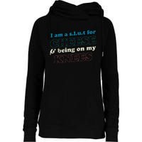 IM A S.L.U.T For Cheese & Being On My Knees Cheese Lover Womens Funnel Neck Pullover Hood