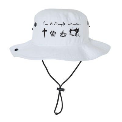 Im A Simple Woman Jesus Dog Coffee Sewing Legacy Cool Fit Booney Bucket Hat