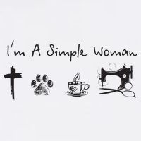 Im A Simple Woman Jesus Dog Coffee Sewing Beanie
