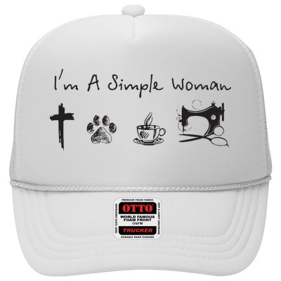 Im A Simple Woman Jesus Dog Coffee Sewing Hat